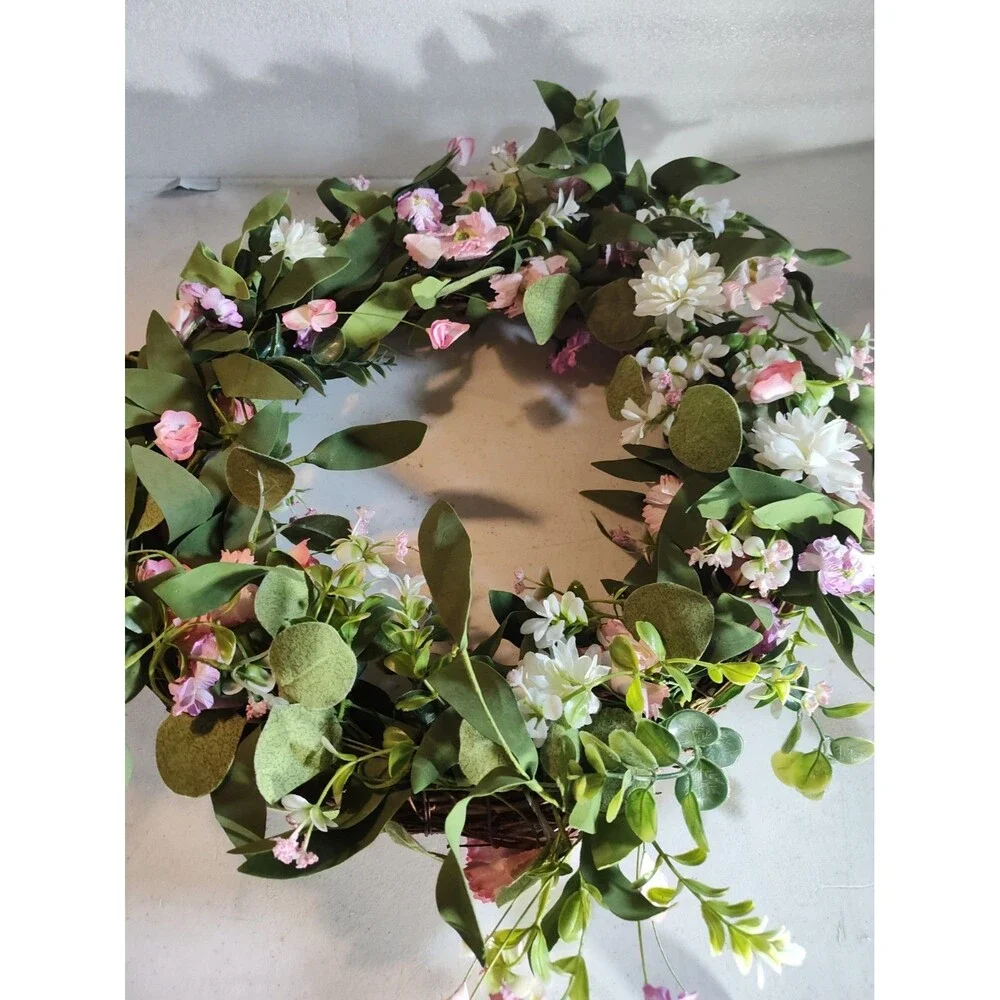Decorative Wreath For Spring Approximately 16 In 1190